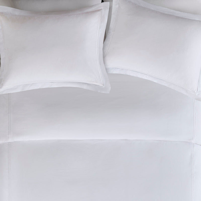 King/Cal King 100% Cotton Sateen Embroidered Comforter Set
