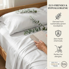 TENCEL Lyocell Sheet Set 4-Piece Moisture-Wicking All-Season Sleep perspective