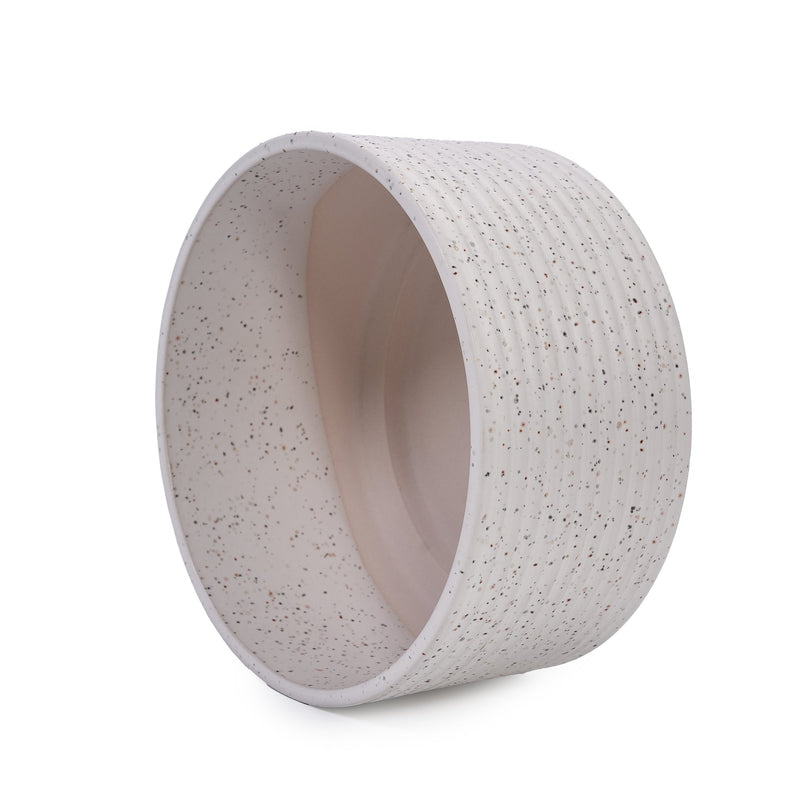 2 Pieces Ceramic Flowerpot, Modern Planter for Patio, Garden or Windowsills - Milk White