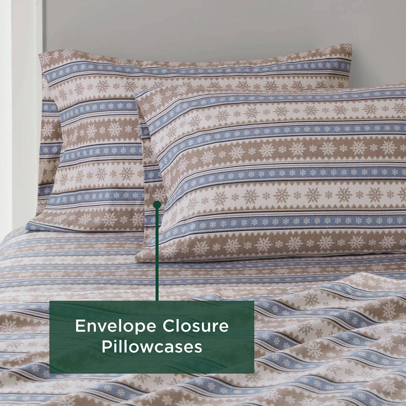 4 PCS Full Sheet Set Blue Snowflake
