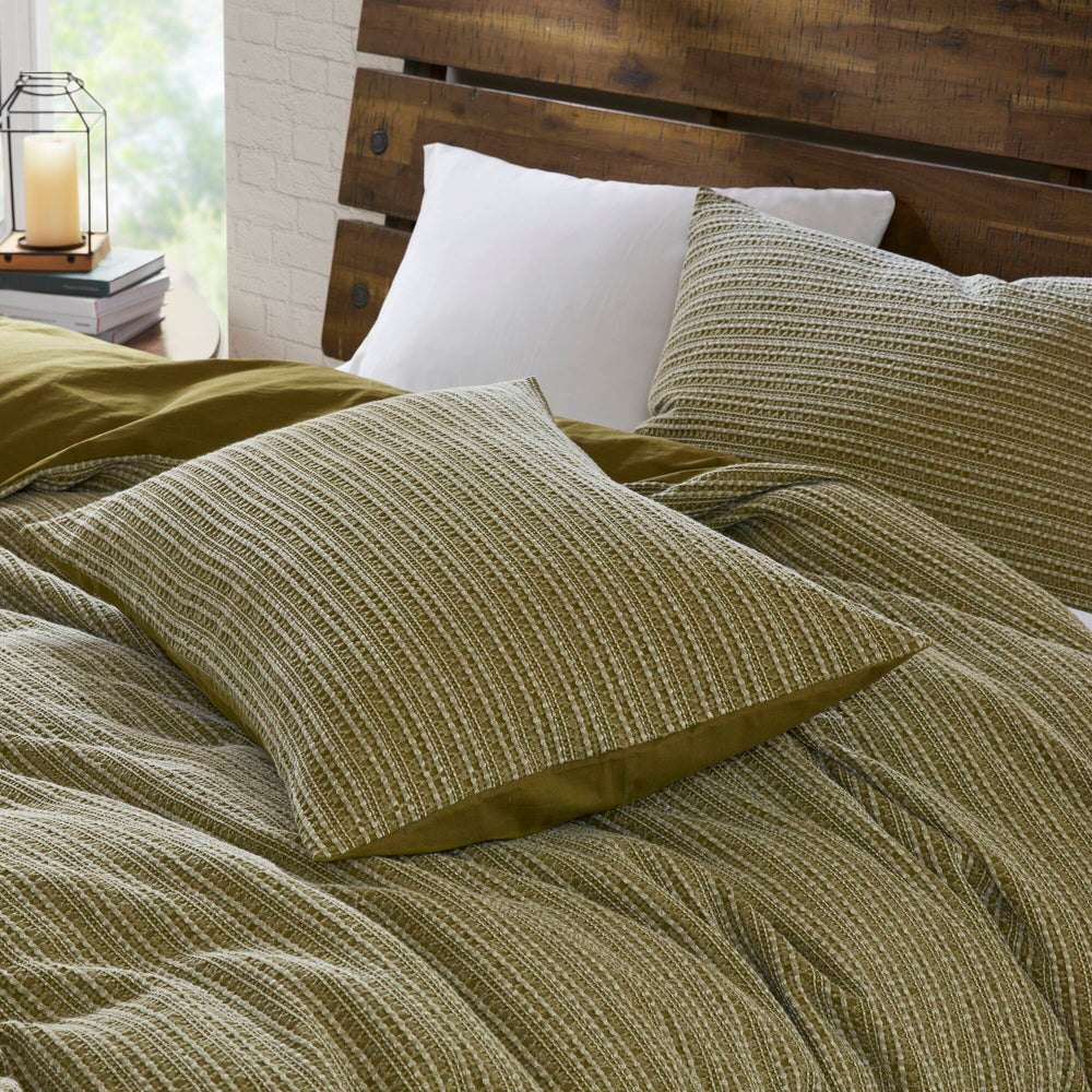3PCS King/Cal King Waffle Washed Duvet Set Media 18