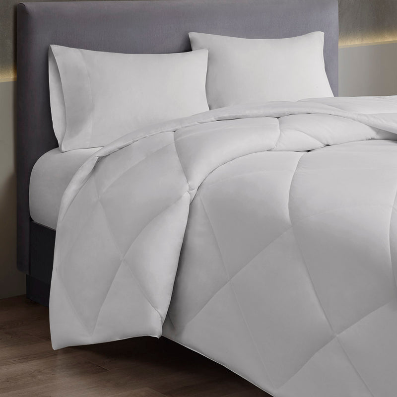 Oversized Down Alt Comforter with HeiQ Smart Temp Treatment White King/Cal King