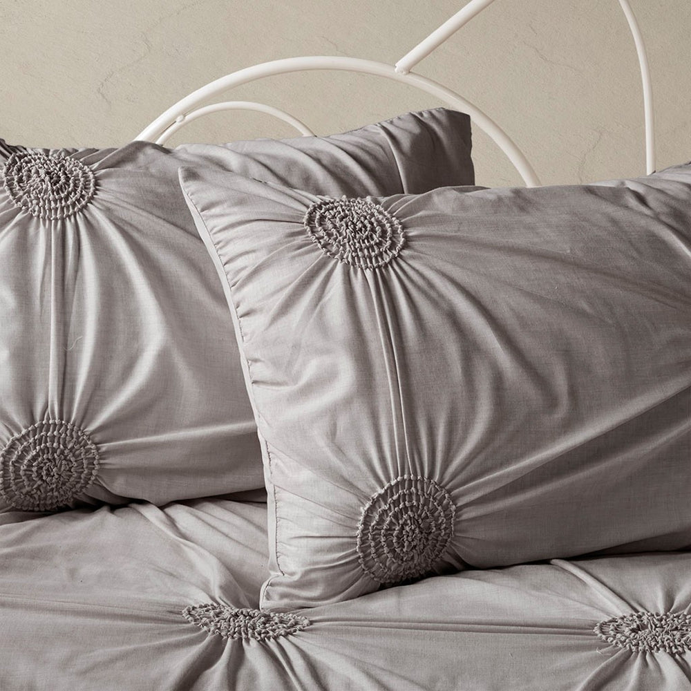 6 Piece Reversible Daybed Cover Set Dark Gray Daybed Media 2