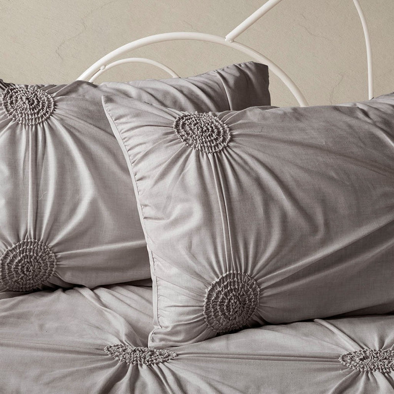 6 Piece Reversible Daybed Cover Set Dark Gray Daybed
