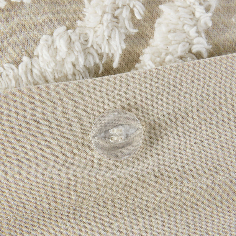 Full/Queen 3 piece Tufted Cotton duvet cover set