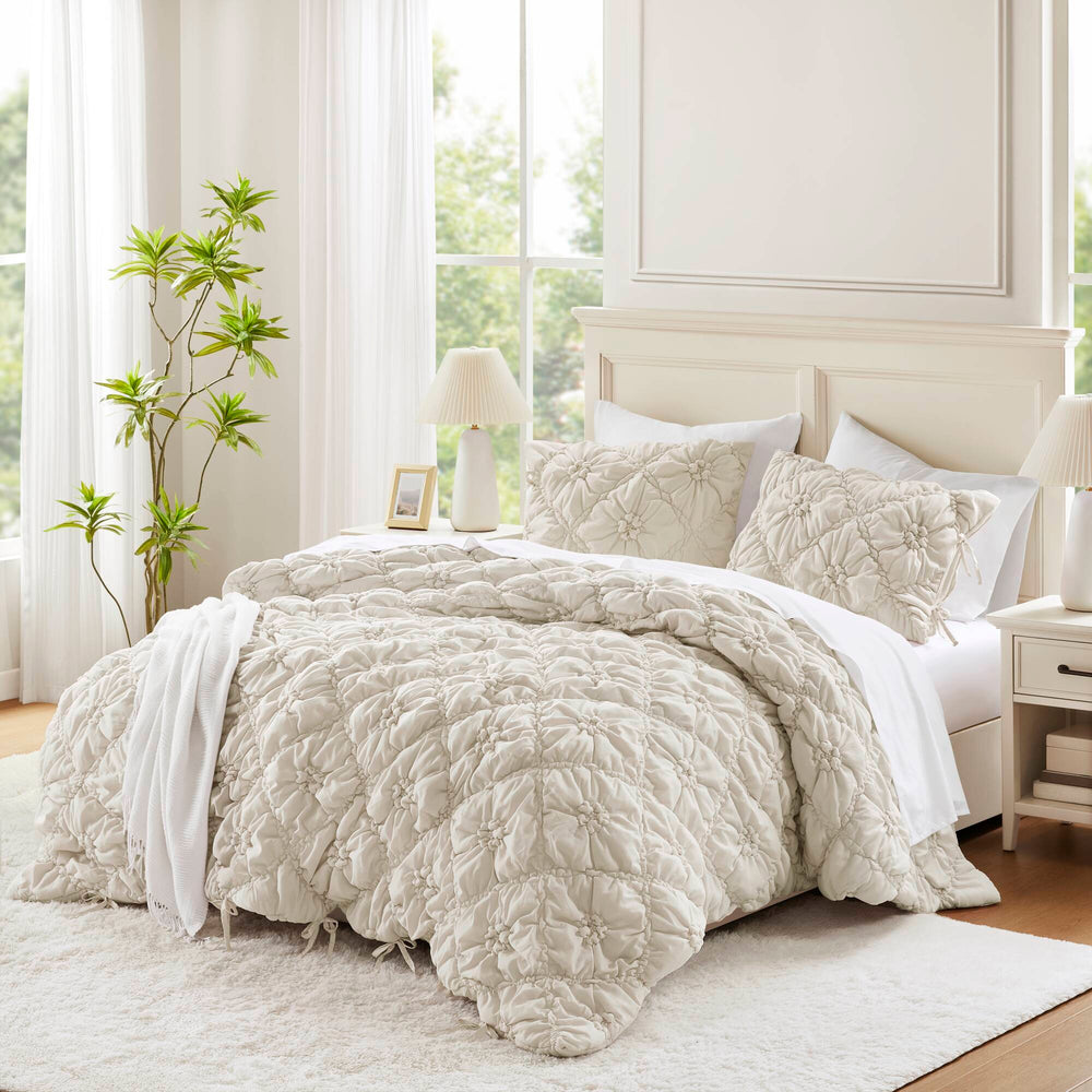 3PCS Full/Queen Comforter Set Media 17