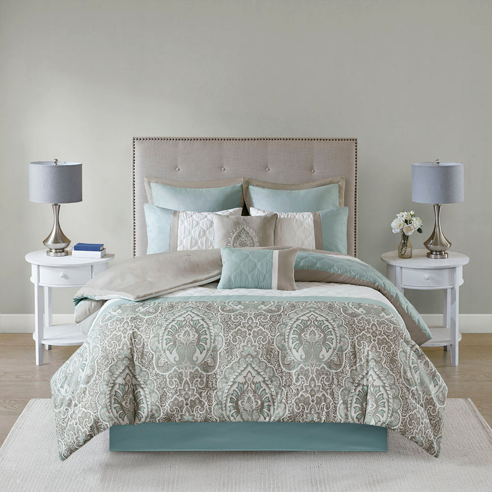 King 8 Piece Comforter Set Media 4