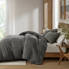 3PCS Waffle Washed Duvet Set perspective