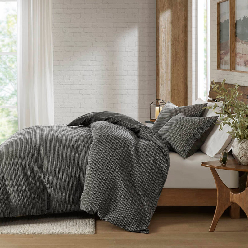 3PCS Waffle Washed Duvet Set