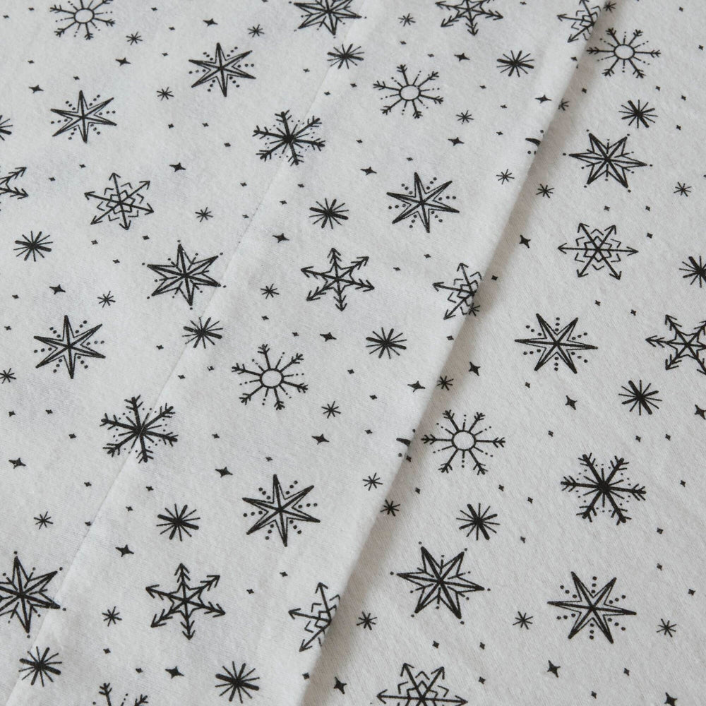 4 PCS Full Sheet Set Black Snowflakes Media 9