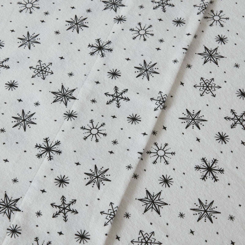 4 PCS Full Sheet Set Black Snowflakes