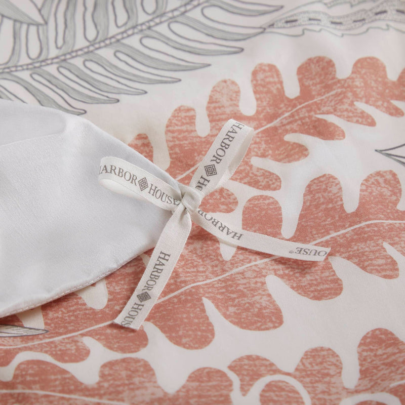 3-Piece Full/Queen 100% Cotton Sateen Duvet Cover Set,Terracotta/Linen