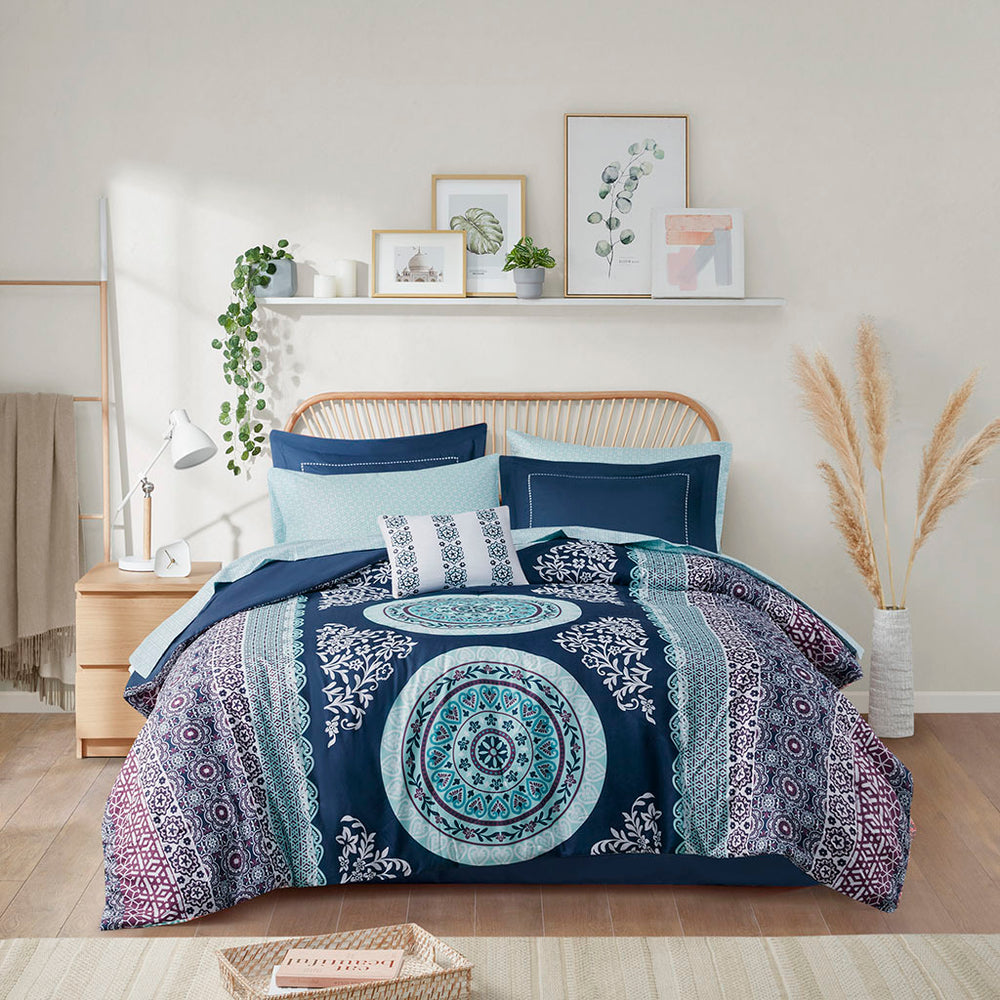 Twin XL Boho Comforter Set with Bed Sheets Media 4