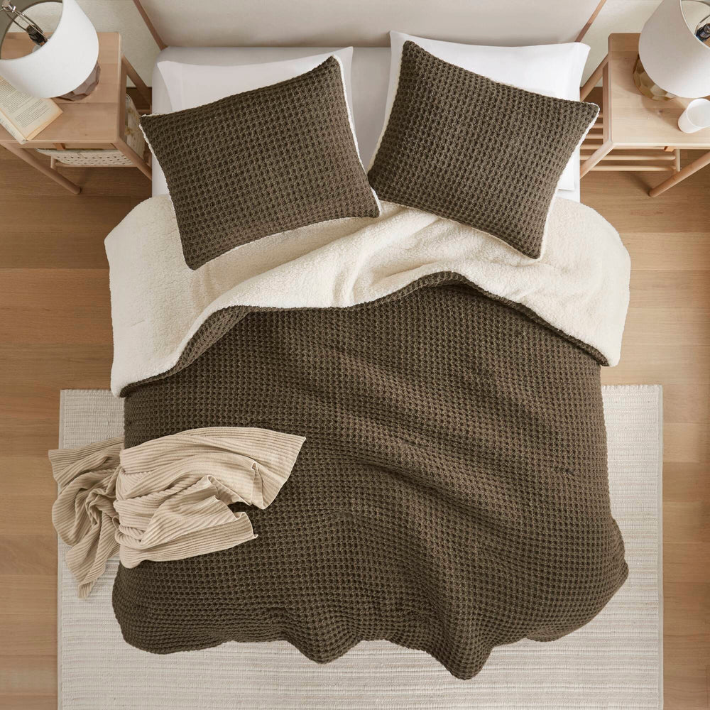 Knit Chenille Comforter Set King Media 4