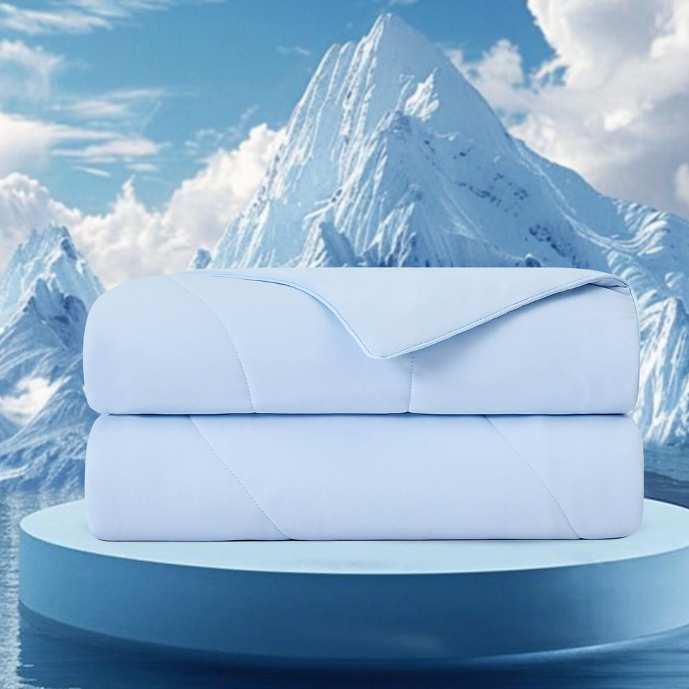 1-Piece 60x90' Cooling DA Comforter,Ice Blue Media 1