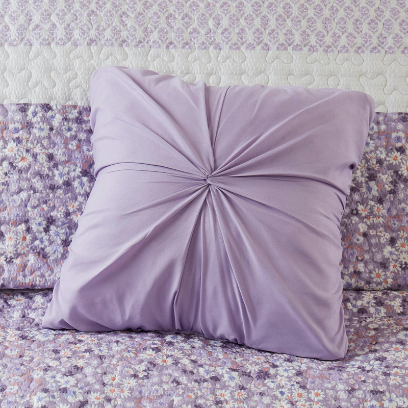 4 PCS King/Cal King Seersucker Quilt Set with Throw