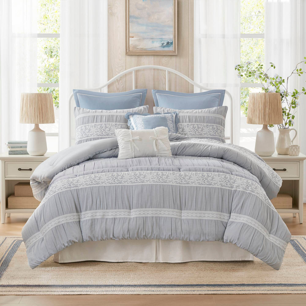 7- Piece Queen Jacquard Comforter Set Media 15