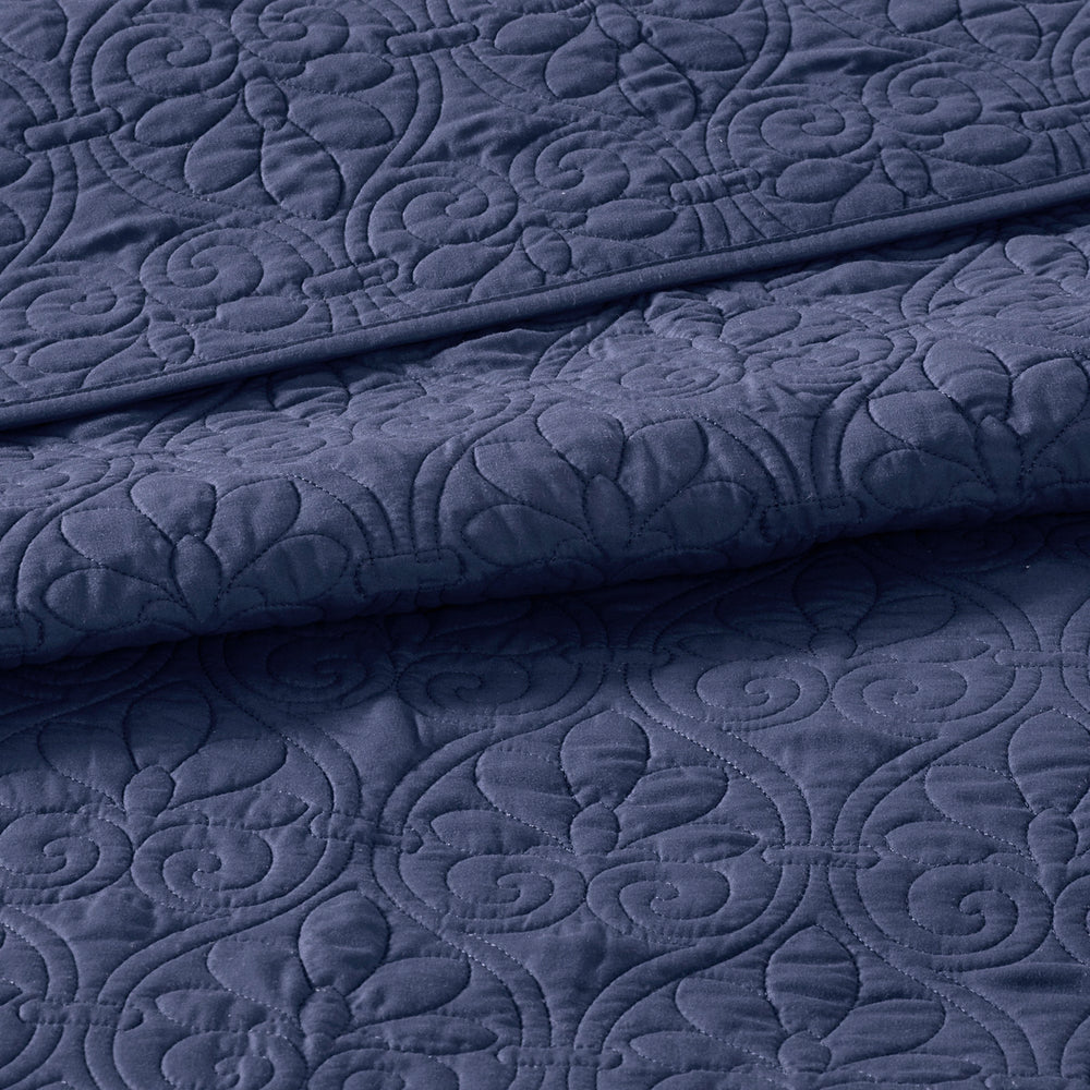 Reversible Bedspread Set Navy Full Media 4