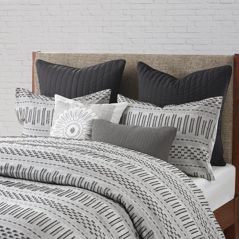 King/Cal King Cotton Jacquard Duvet Cover Mini Set