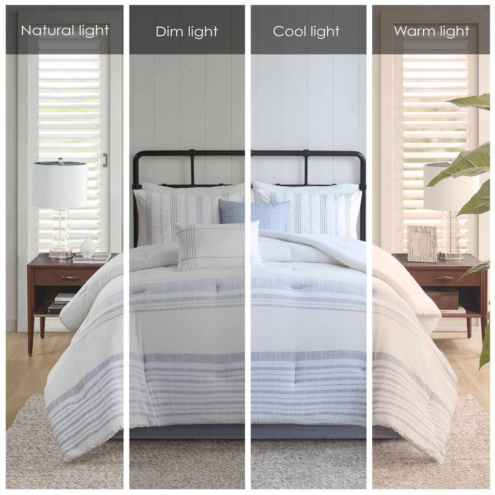 6 Piece Cotton Jacquard Oversized Comforter Set-King Media 6