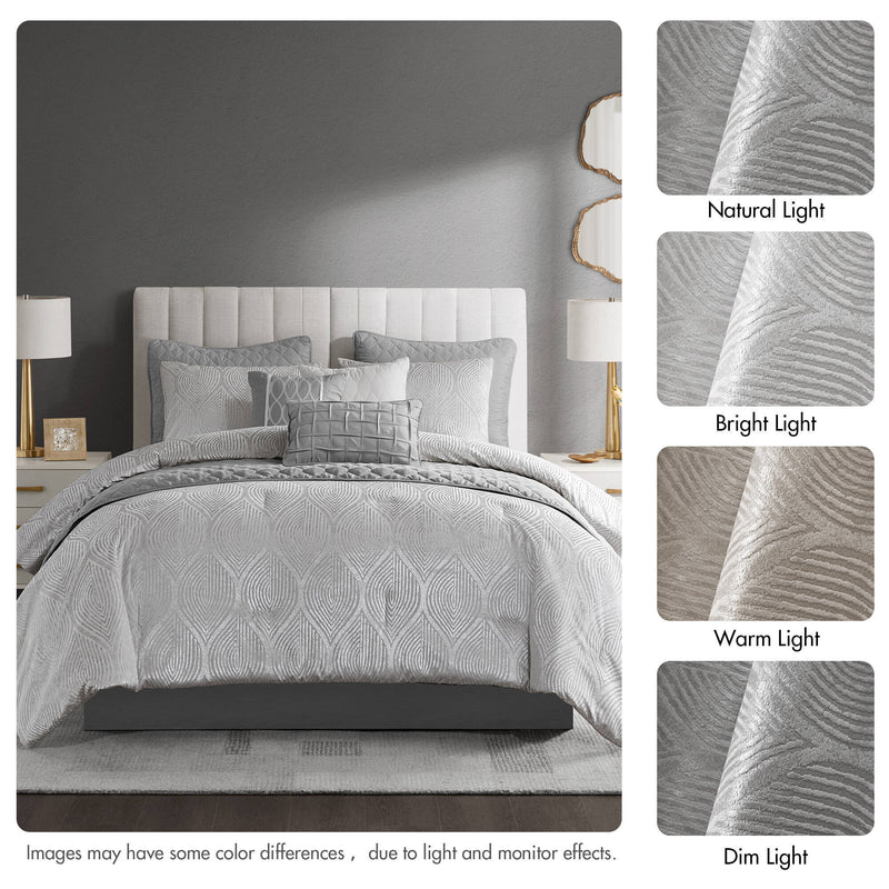 10- Piece Jacquard Comforter Set