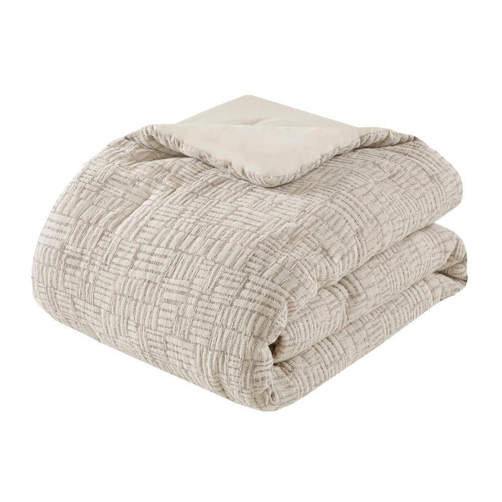 3 Piece Oversized Cotton Matelasse Comforter Set-Full/Queen Media 5