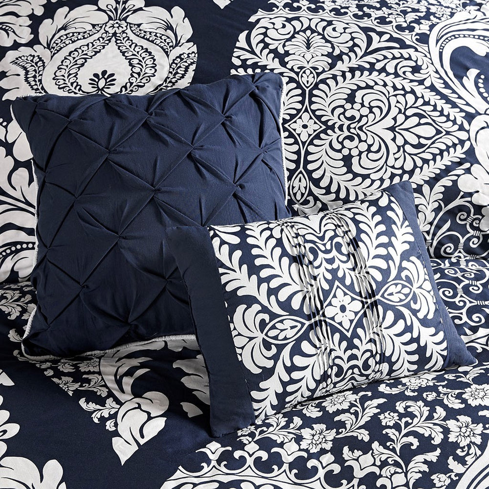 King/Cal King 6 Piece Printed Duvet Cover Set Media 8