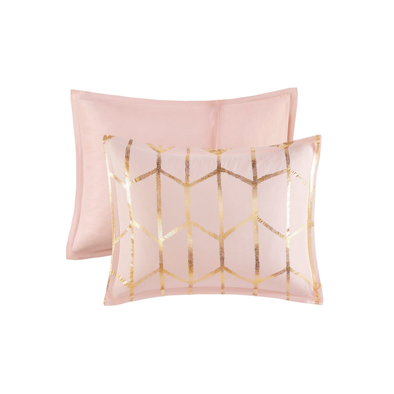 5-Piece King/Cal King 100% Polyester Brushed   Printed Comforter Set
