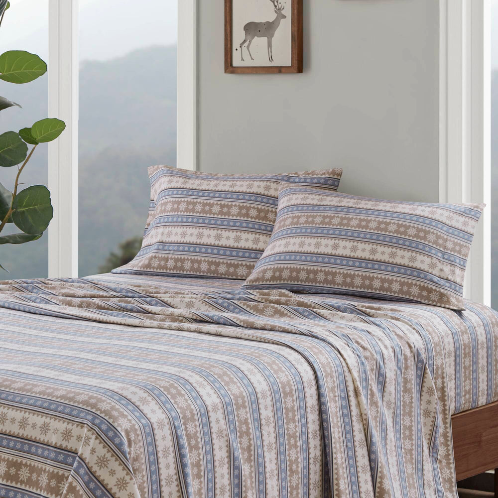 4 PCS Full Sheet Set Blue Snowflake Media 14
