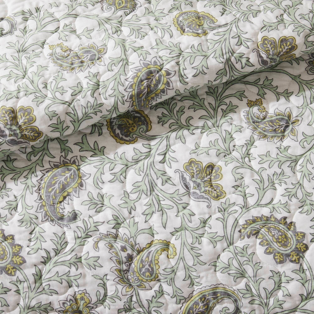 6 Piece Cotton Percale Quilt Set with Throw Pillows King/Cal King Media 7