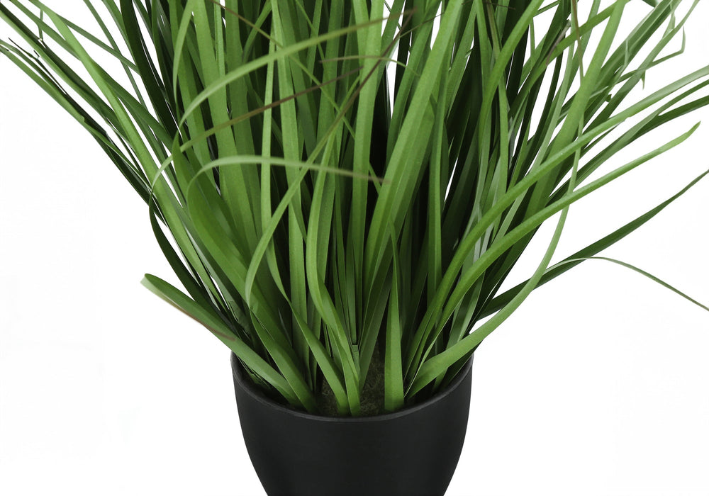 Artificial Plant, 23' Tall, Grass, Indoor, Faux, Fake, Table, Greenery, Potted, Real Touch, Decorative, Green Grass, Black Pot Media 3