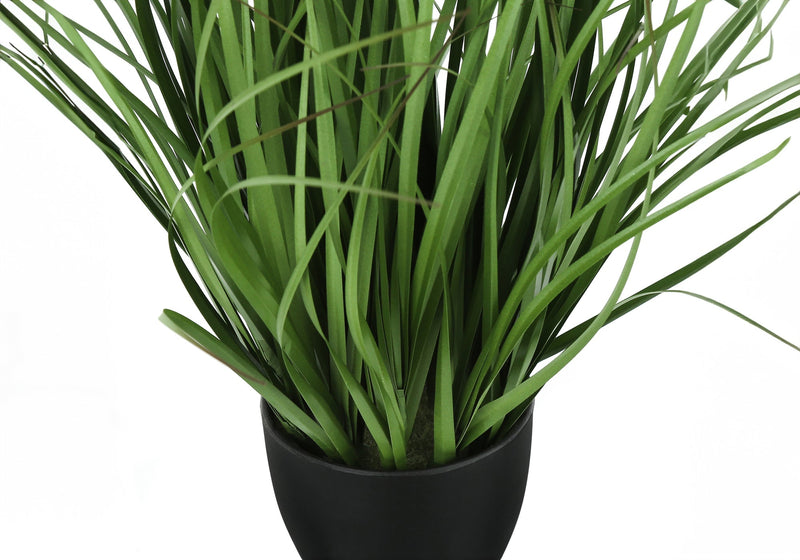Artificial Plant, 23' Tall, Grass, Indoor, Faux, Fake, Table, Greenery, Potted, Real Touch, Decorative, Green Grass, Black Pot
