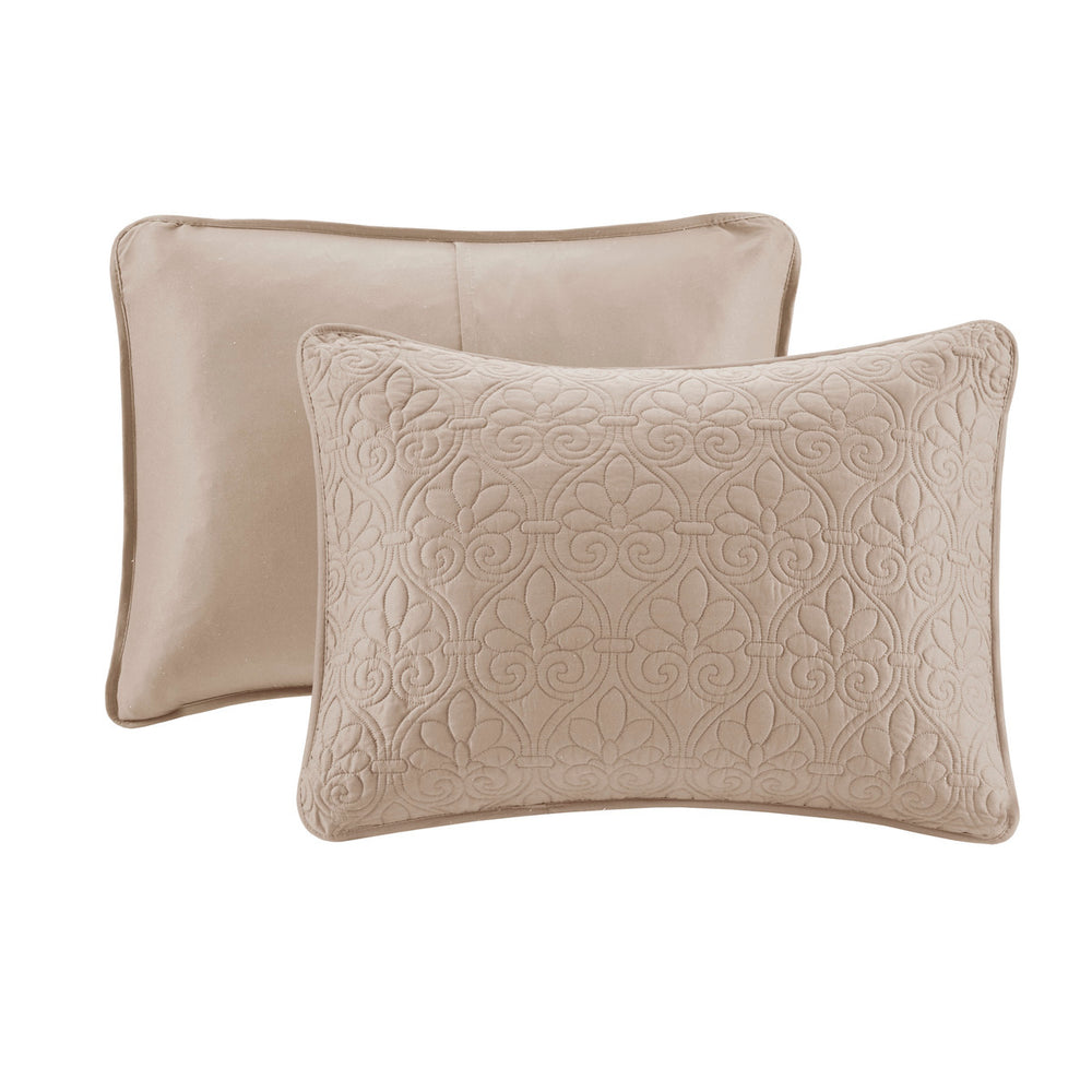 Reversible Quilt Set Khaki King/Cal King Media 7