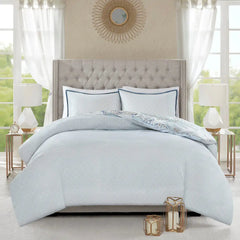 3 Piece Cotton Floral Printed Reversible Duvet Cover Set perspective