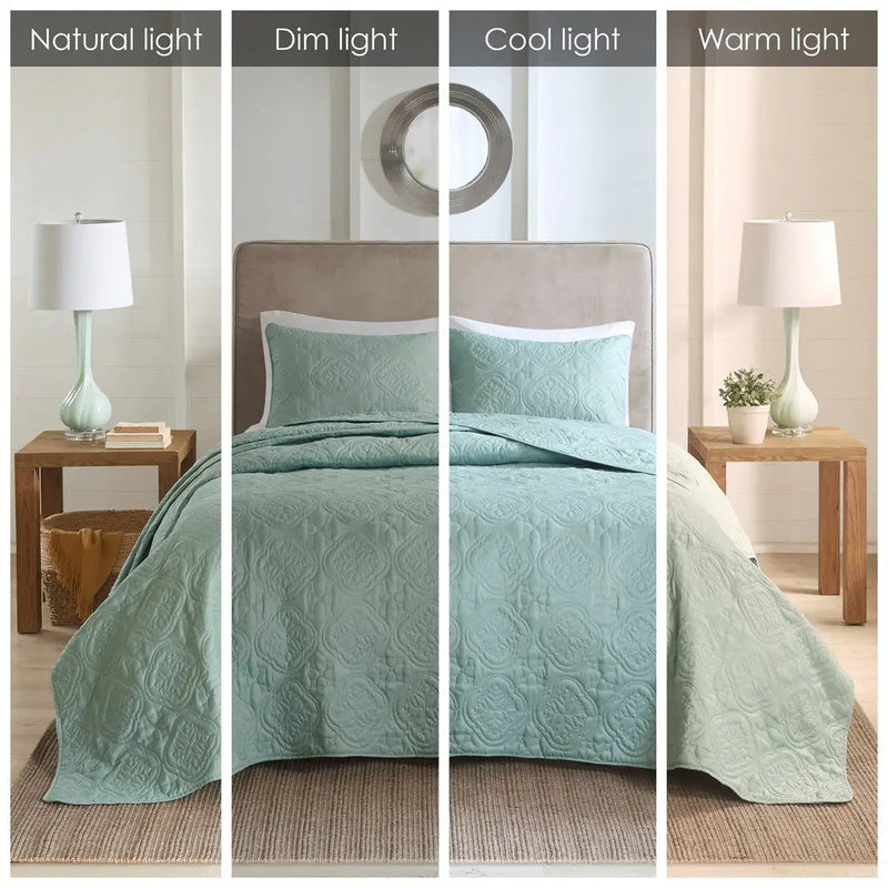 3 Piece Reversible Bedspread Set