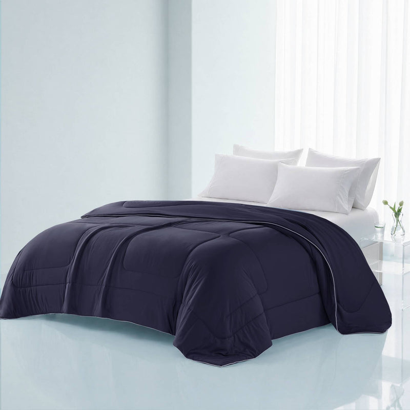 1 Piece King Down Alternative Comforter,Navy