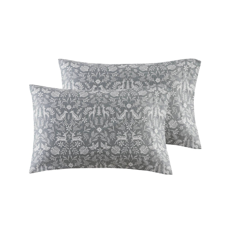 4 PCS Full Sheet Set Sage Winter Fauna