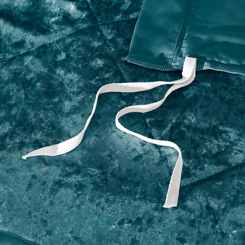Twin/Twin XL Velvet Duvet Cover Set with Throw Pillow
