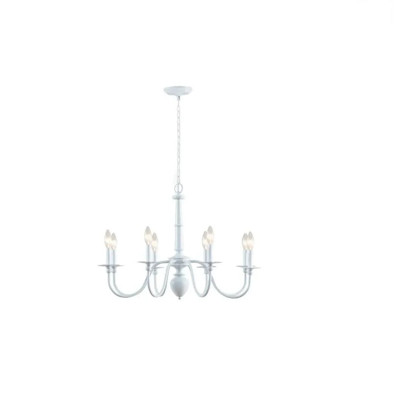 Chandelier Iron 8 Light Traditional Ceiling Fixture For Living Room