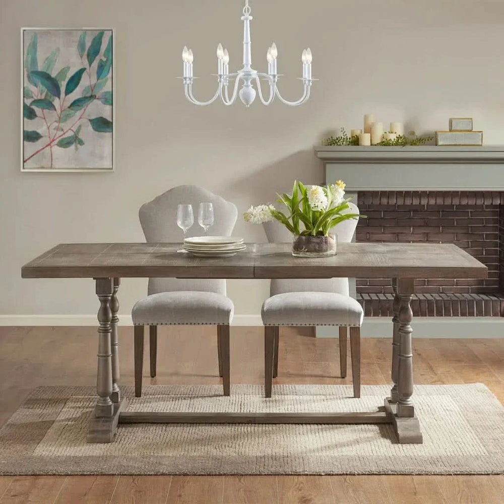 Chandelier Iron 8 Light Traditional Ceiling Fixture For Living Room Media 7