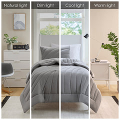 Poly Jersey Puffy Comforter Set perspective