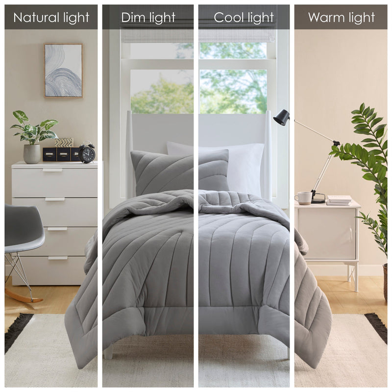 Poly Jersey Puffy Comforter Set