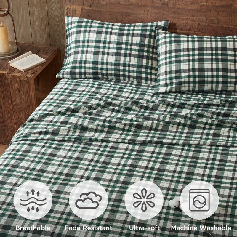 4-Piece 100% Cotton Printed Sheet Set