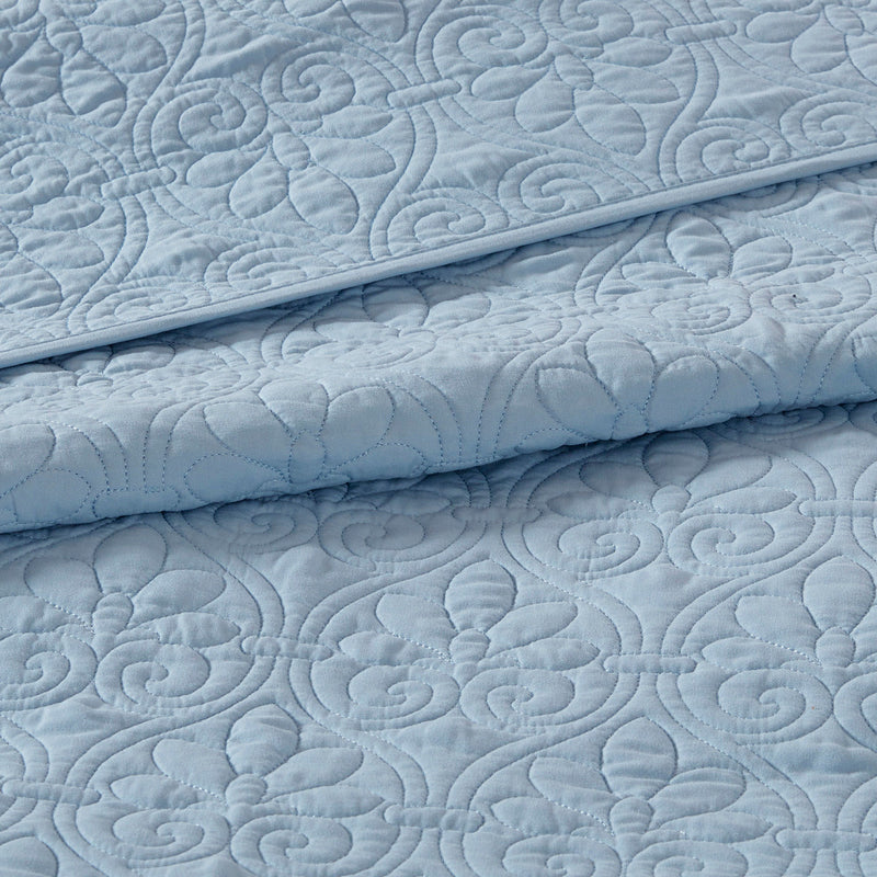 Reversible Bedspread Set Blue King