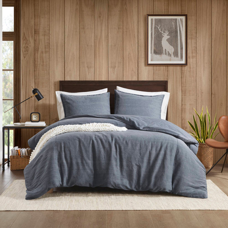 3PCS Twill Washed Duvet Set