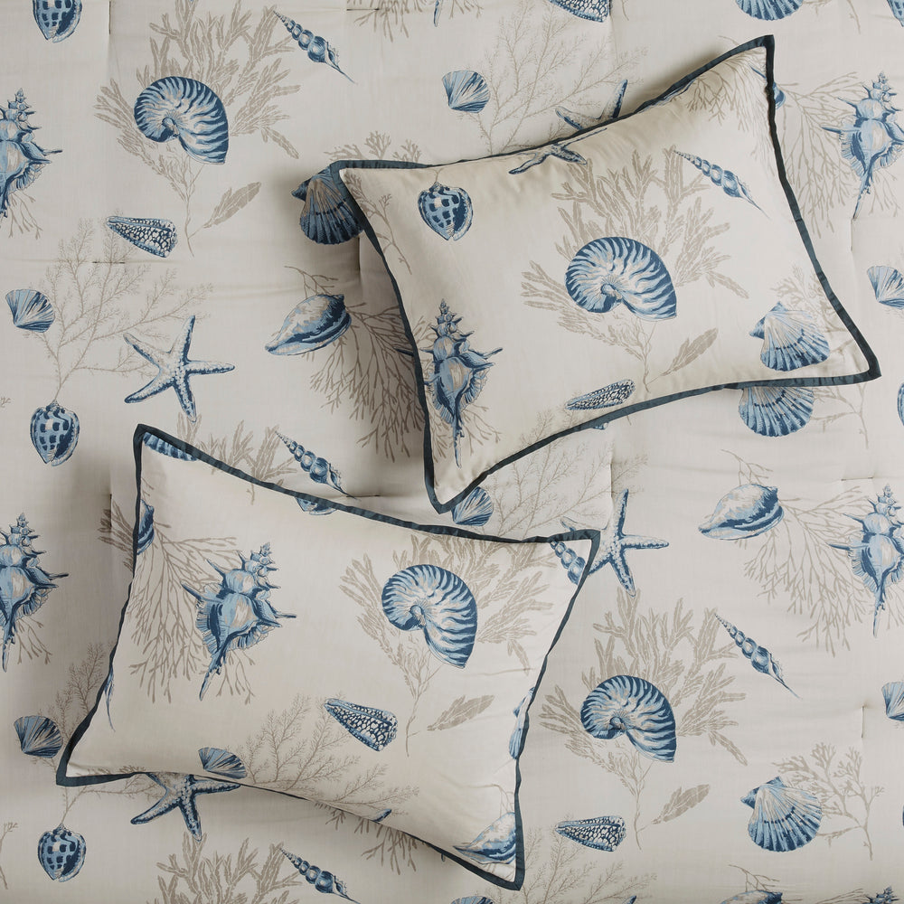 7 Piece Cotton Sateen Comforter Set Blue Queen Media 11