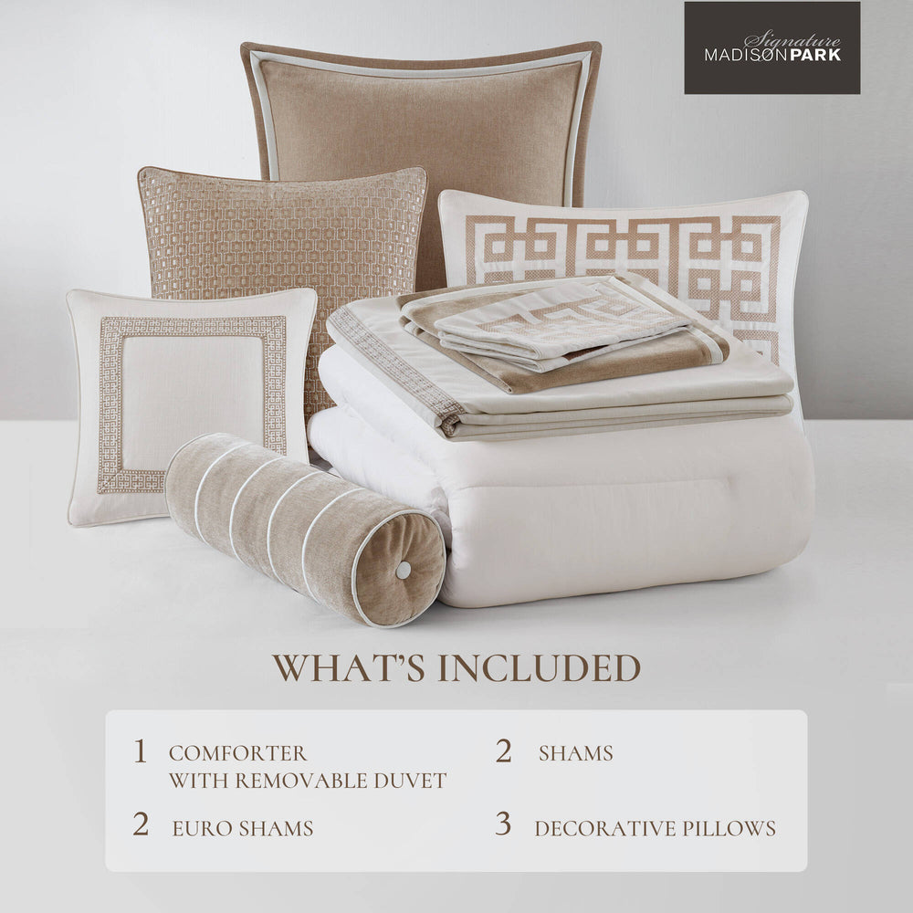 8- Piece Queen Comforter Set Media 6
