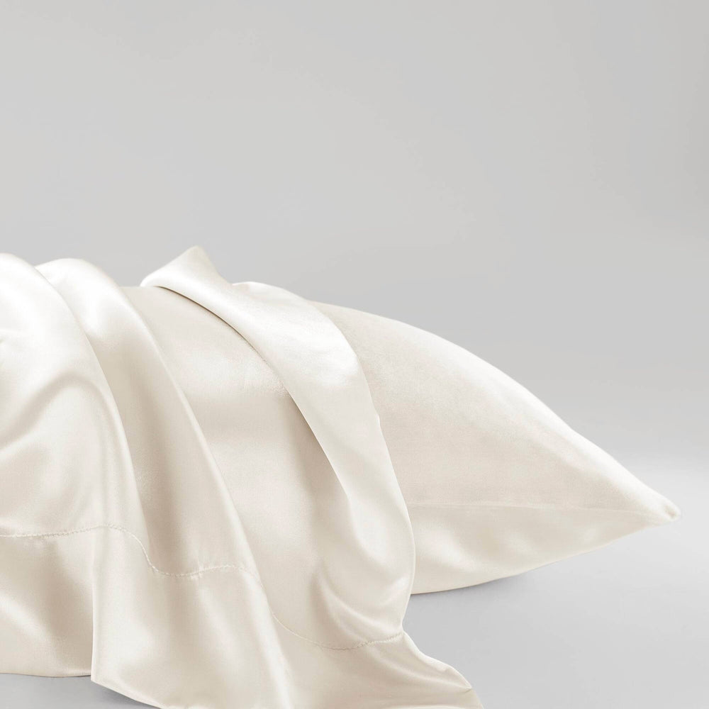 4 PCS Twin Luxury Sheet Set Ivory Media 7