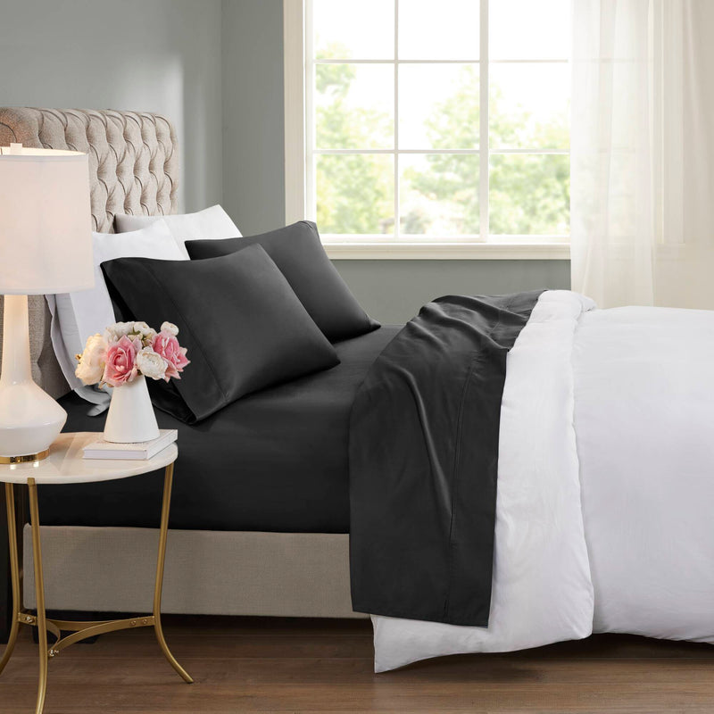 4-Piece Cooling Cotton Blend Sheet Set