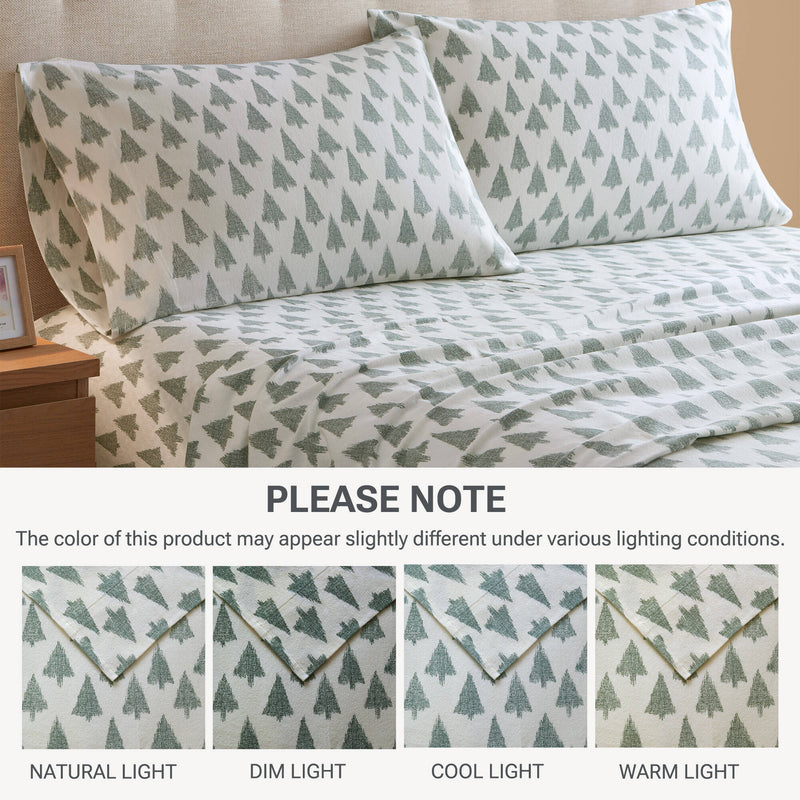 4-Piece 100% Cotton Printed Sheet Set